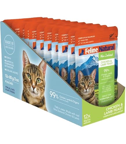 Amazon.com : Feline Natural New Zealand Canned Catfood Wet Food